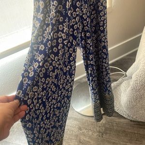 Haven Hearts NWOT Halter Floral Wide Leg/Semi Flare Jumpsuit